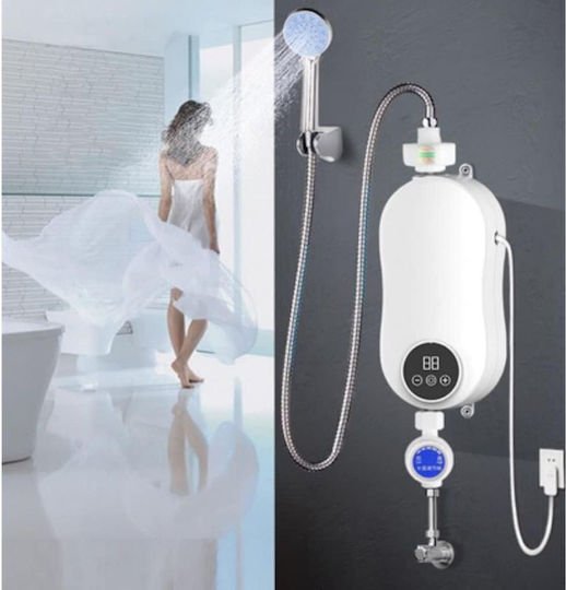 Thermostatic Water Heater Shower and LCD Screen Temp Control RYK 007