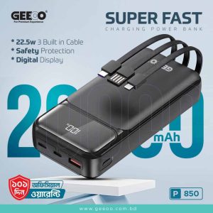 GEEOO P850 20000mAh Fast-Charging Power Bank