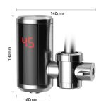 LED Metal Instant Electric Kitchen Faucet Water Tap কিচেনের প্রিমিয়াম ইলেক্ট্রিক ওয়াটার ট্যাপ RY 013 - Image 3